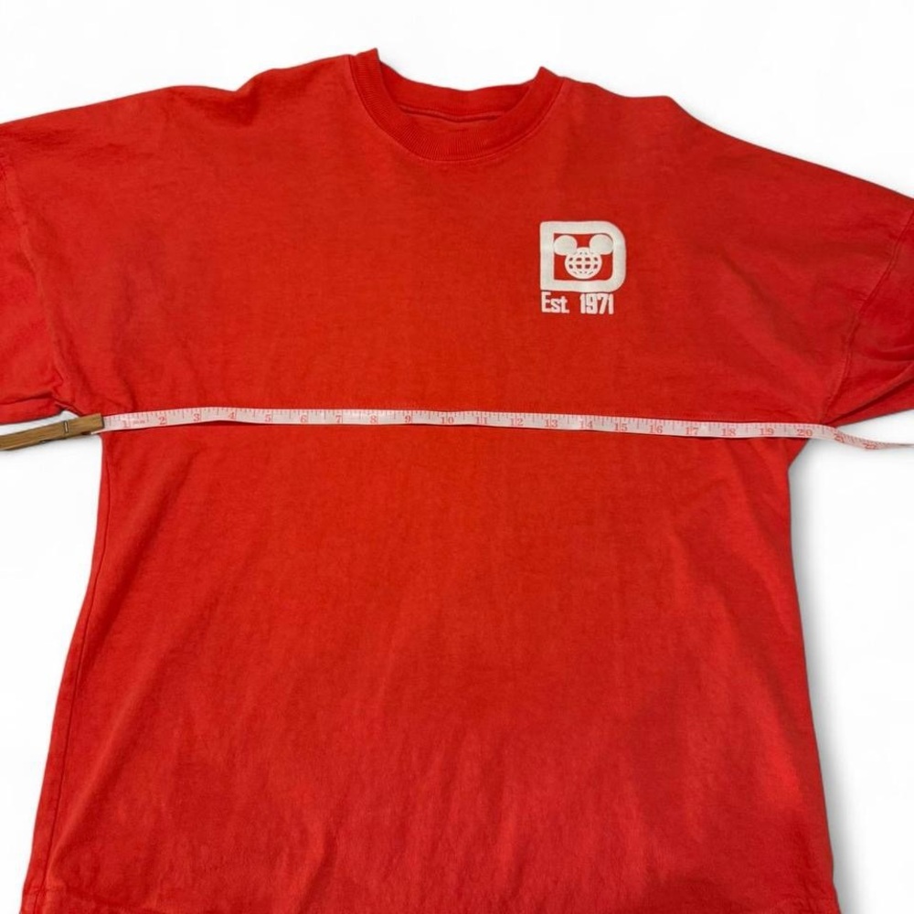 🐭Walt Disney World Spirit Jersey - Est. 1971 | Coral Red XS 🎢 - Picture 9 of 9